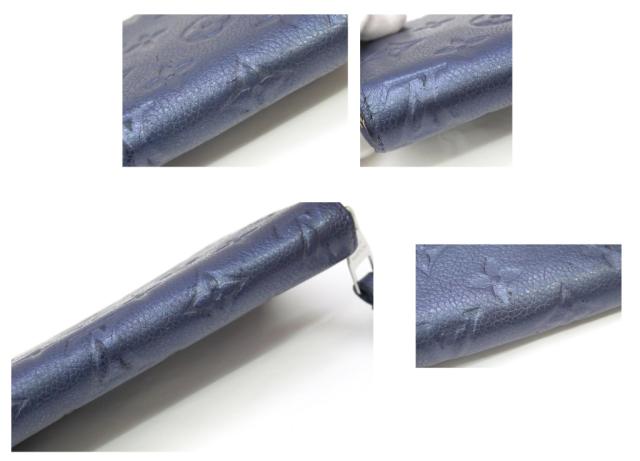 ルイ・ヴィトン LOUISVUITTON 長財布 ジッピーウォレット M80958 モノグラム・アンプラント メタリックブルー 【中古】(68842)_11
