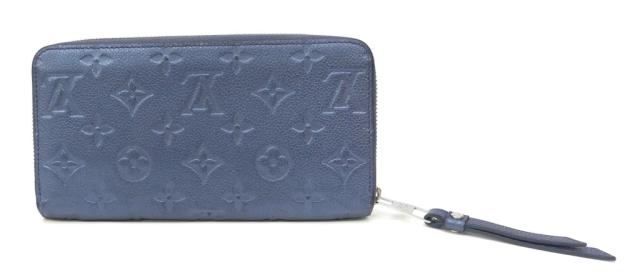 ルイ・ヴィトン LOUISVUITTON 長財布 ジッピーウォレット M80958 モノグラム・アンプラント メタリックブルー 【中古】(68842)_1
