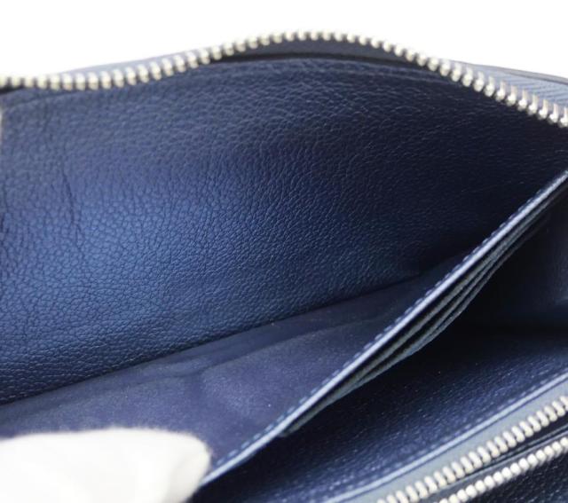 ルイ・ヴィトン LOUISVUITTON 長財布 ジッピーウォレット M80958 モノグラム・アンプラント メタリックブルー 【中古】(68842)_19
