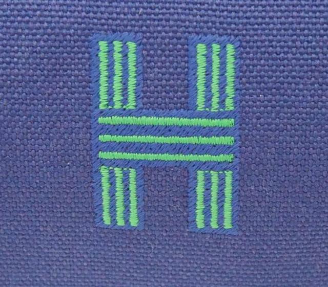 エルメス HERMES ブリッド ア ブラックPM ポーチ マリーンブルー キャンバス(68843)_7