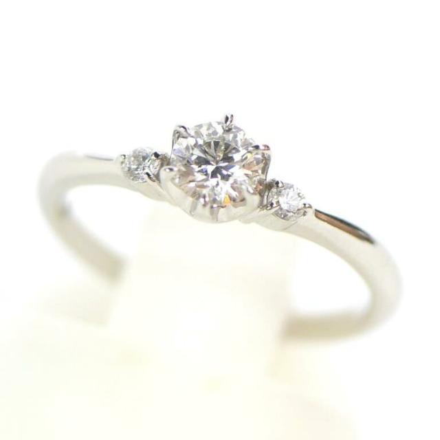 スタージュエリー STARJEWERY 指輪 ダイヤモンド リング 0.235ct/F/VS1/EX ＃7 /プラチナ/Pt950 【中古】(24080)