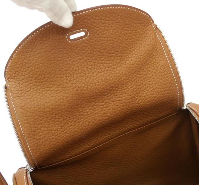 エルメス HERMES ショルダーバッグ リンディ26 SV金具 K目じるし ゴールド トリヨンクレマンス(69126)