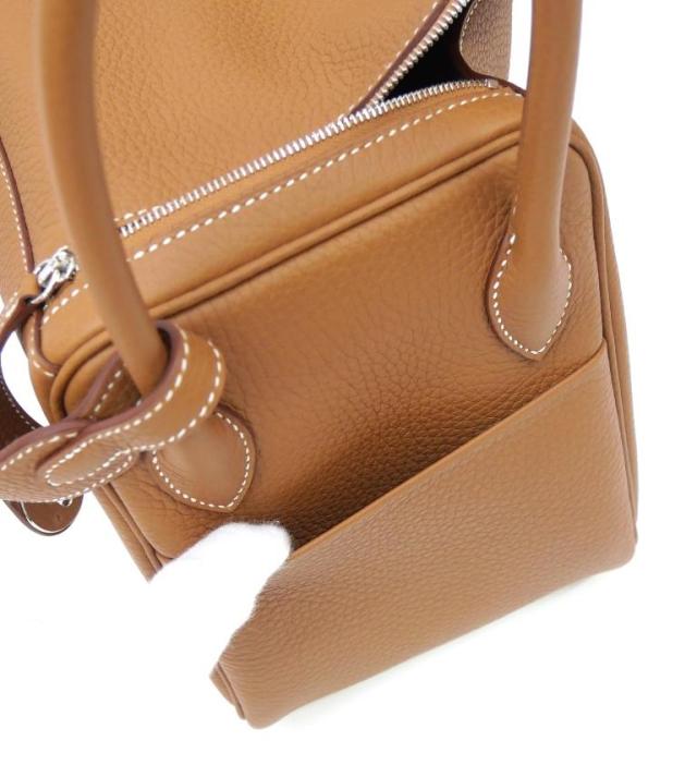 エルメス HERMES ショルダーバッグ リンディ26 SV金具 K目じるし ゴールド トリヨンクレマンス(69126)