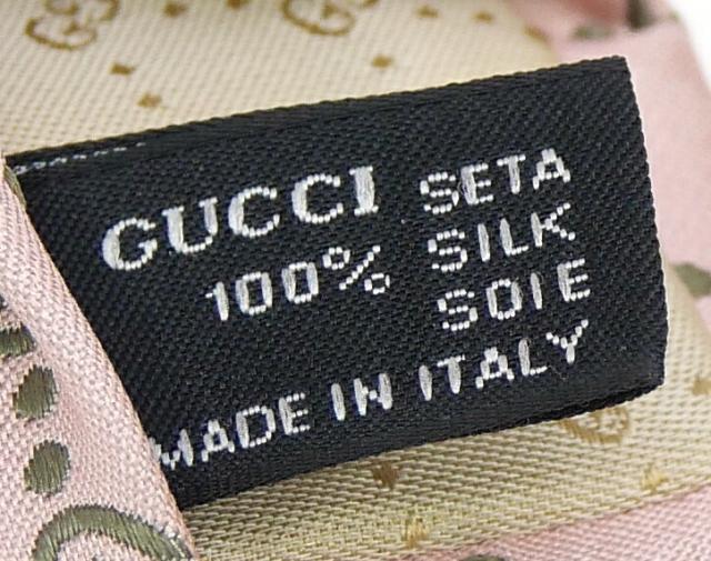 グッチ GUCCI ネクタイ GG柄 ワイドタイ ダブルG ピンク シルク100