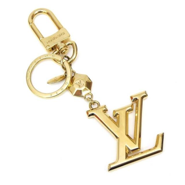 ルイ・ヴィトン LOUISVUITTON キーホルダー･LV ファセット M65216 ゴールド 【中古】(69527)