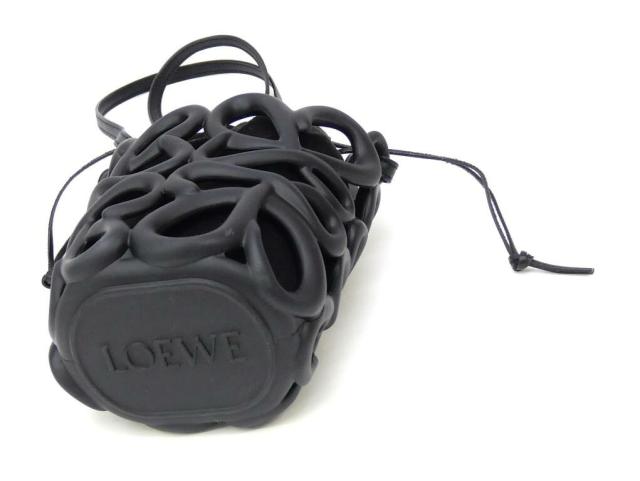 ロエベ LOEWE アナグラム インフレーテッド ポケット バッグ ショルダーバッグ 黒 【中古】(69550)