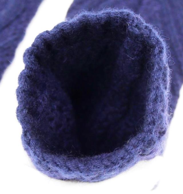 シャネル CHANEL レッグウォーマー ニット ネイビー ウール×カシミヤ 【中古】(69625) シャネル CHANEL レッグウォーマー ニット ネイビー ウール×カシミヤ