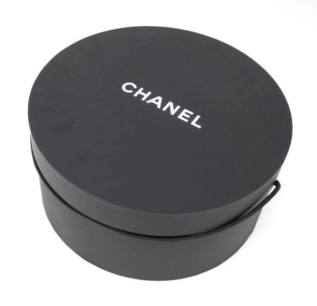 シャネル CHANEL ラビットファーフェルトハット リボン付き 紐付き帽子 黒 【中古】(69633)_7