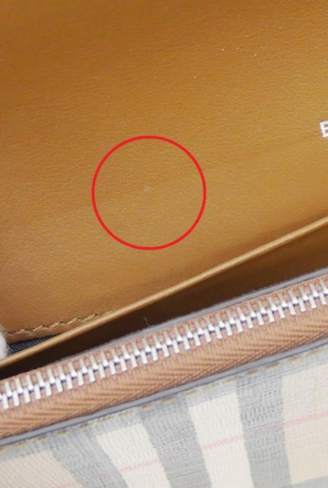 バーバリー BURBERRY かぶせ型長財布 ヴィンテージチェック ベージュ 【中古】(69641)_11