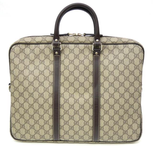 グッチ GUCCI ビジネスバッグ GGスプリーム チョコブラウン 【中古】(69737)_1