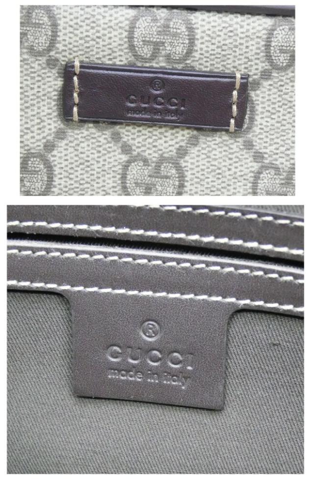 グッチ GUCCI ビジネスバッグ GGスプリーム チョコブラウン 【中古】(69737)_4