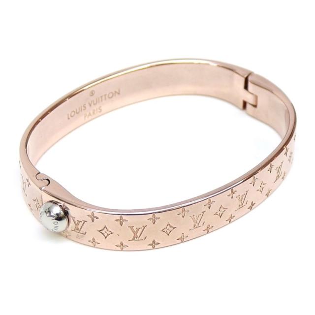 ルイ・ヴィトン LOUISVUITTON カフナノグラム ブレスレット バングル M00253 ピンク 【中古】(70022)
