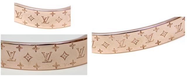 ルイ・ヴィトン LOUISVUITTON カフナノグラム ブレスレット バングル M00253 ピンク 【中古】(70022)_9