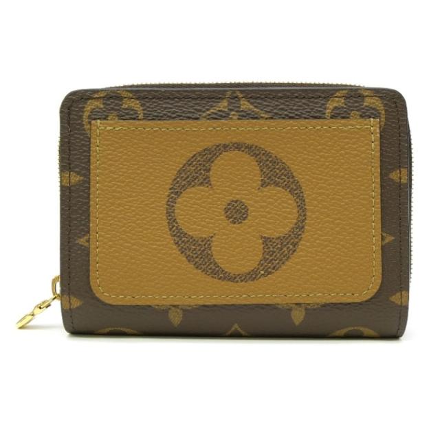 ルイ・ヴィトン LOUISVUITTON 二つ折り財布 ポルトフォイユ･ルー M81461 モノグラム･リバース 【中古】(70027)