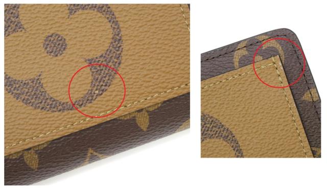 ルイ・ヴィトン LOUISVUITTON 二つ折り財布 ポルトフォイユ･ルー M81461 モノグラム･リバース 【中古】(70027)_9