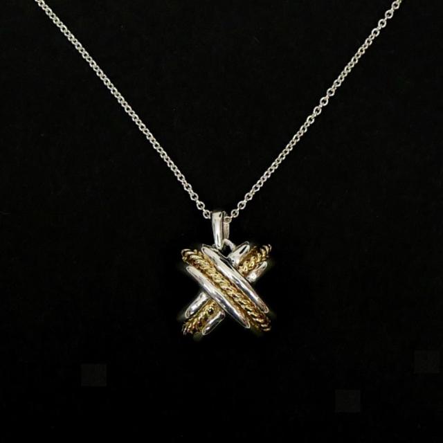 TIFFANY&Co. シグネチャー クロス トップ SV925×750YG 楽天市場