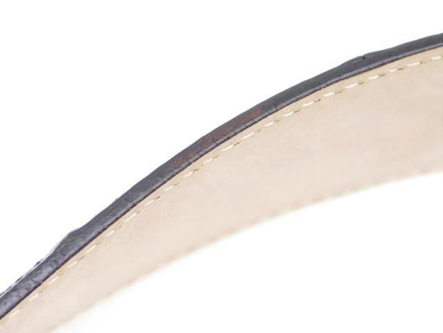 ドルチェ＆ガッバーナ Dolce&Gabbana レザーベルト 90cm 黒 【中古】(70301)_11