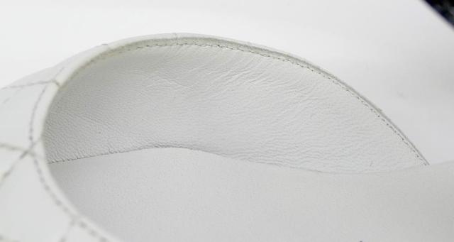 シャネル CHANEL メリージェーン バイカラー フラットパンプス ストラップ 黒×白 パテント×レザー 35C(70469)_11