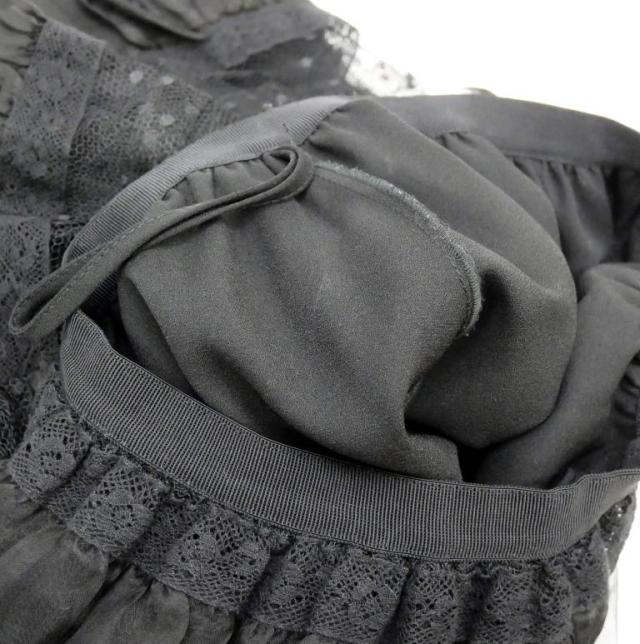 レッド ヴァレンティノ RED VALENTINO チュールスカート ロング 黒 【中古】(70541)_16
