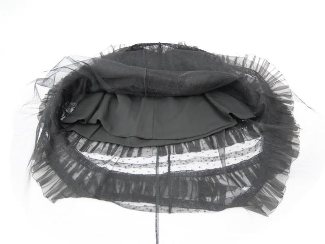レッド ヴァレンティノ RED VALENTINO チュールスカート ロング 黒 【中古】(70541)_5