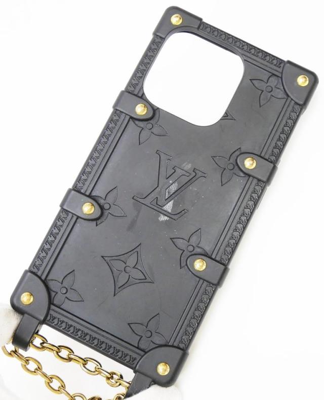 ルイ・ヴィトン LOUISVUITTON リ･トランク iPHONE 14 PRO M81997 黒 【中古】(70579)_9