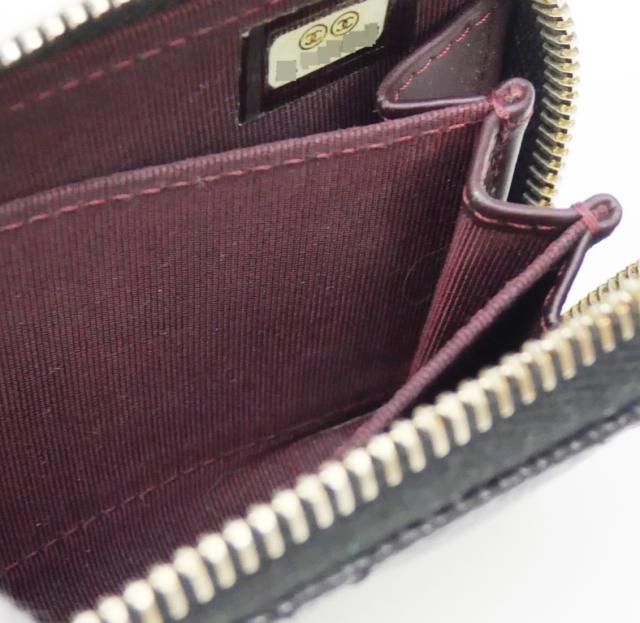 シャネル CHANEL コインケース 小銭入れ マトラッセ 黒 キャビアスキン 【中古】(70765)_12