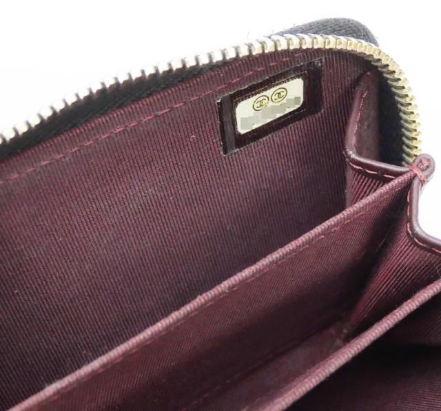 シャネル CHANEL コインケース 小銭入れ マトラッセ 黒 キャビアスキン 【中古】(70765)_14