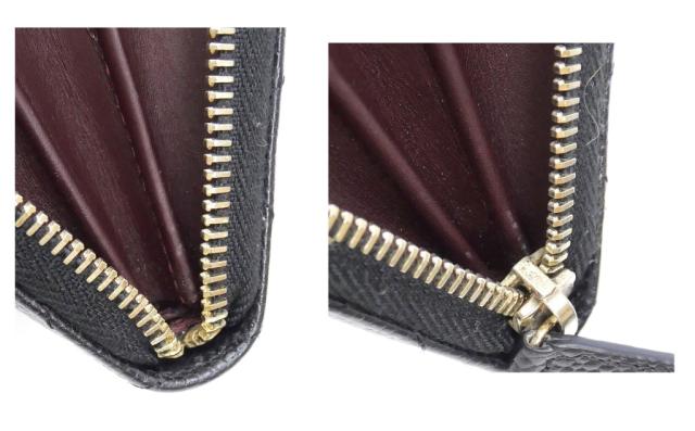 シャネル CHANEL コインケース 小銭入れ マトラッセ 黒 キャビアスキン 【中古】(70765)_6