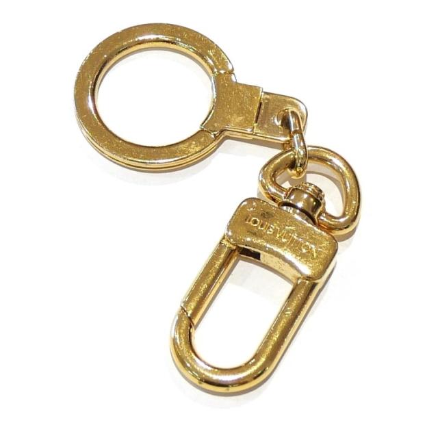 ルイ・ヴィトン LOUISVUITTON キーホルダー アノクレ キーリング M62694 ゴールド 【中古】(70803)
