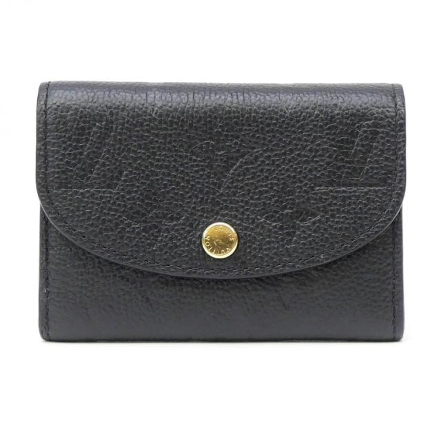 ルイ・ヴィトン LOUISVUITTON モノグラム・アンプラント ポルトモネ･ロザリ M81455 ノワール 【中古】(70914)
