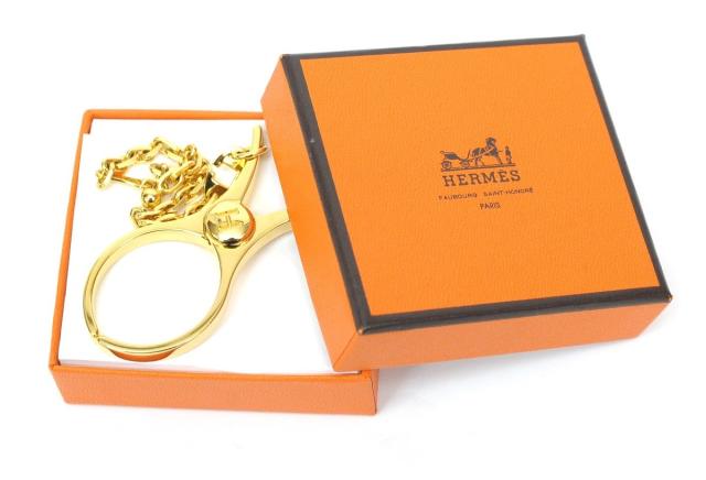 エルメス HERMES グローブホルダー ゴールドカラー 【中古】(32417)