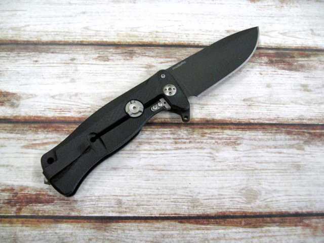 ○○ ライオンスチール SR11A-BB EDC 折り畳みナイフ ブラック