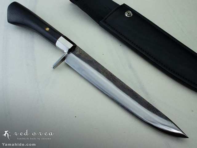 レッドオルカ 黒打剣鉈 甲伏せ造り 8寸 (240 mm) RedOrcas