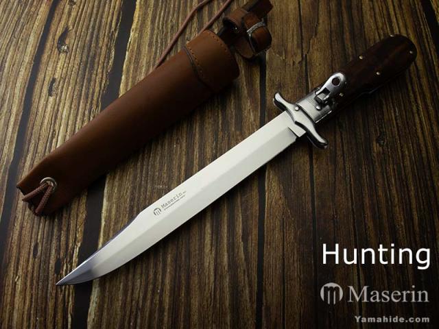 マセリン ロールアップヒルト ウッド 折りたたみナイフ 179/OP Maserin HUNTING KNIFEその他装備・衣料
