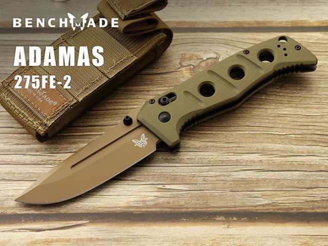 ベンチメイド 275FE-2 アダマス アース-OD 折り畳みナイフ BENCHMADE Adamas Flat earth coating【日本正規品】