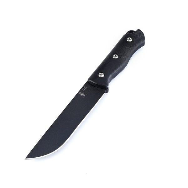● カイザー 1034A1 ブッシュ ストレートバック ナイフ 1095炭素鋼/G-10ブラックハンドル Kizer Bush