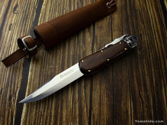 マセリン ロールアップヒルト ウッド 折りたたみナイフ 179/OP Maserin HUNTING KNIFE