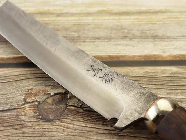 特価】 黒猪 岩井丈作 森閑（しんかん）キャンプナタ ,Custom Knifeの