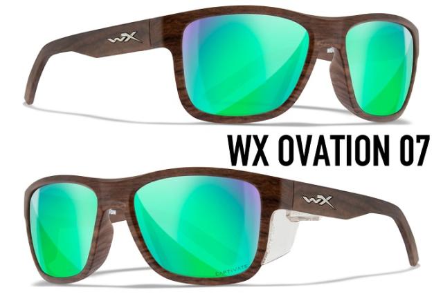 ●● ワイリーエックス/ オベーション OVATION 07 グリーンミラーレンズ/マットウッドグレインフレーム サングラス【Wiley X正規販売店】●●_1