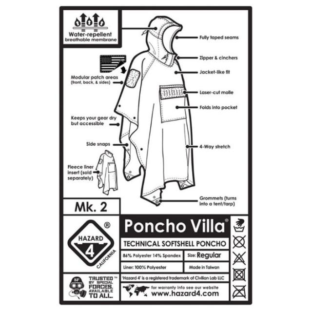 HAZARD4 タクティカル　ポンチョ　コヨーテ HAZARD4 タクティカル ポンチョ コヨーテ HAZARD 4 Poncho Villa(TM