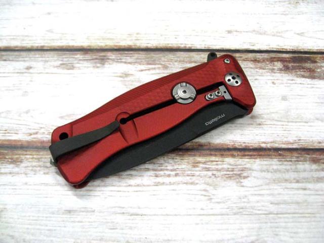 ●● ライオンスチール SR11A-RB EDC 折り畳みナイフ スレイプナー鋼/レッドアルミニウム ハンドル,lionSTEEL knife_3