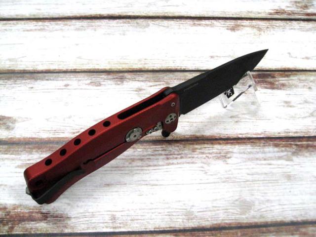 ●● ライオンスチール SR11A-RB EDC 折り畳みナイフ スレイプナー鋼/レッドアルミニウム ハンドル,lionSTEEL knife_2