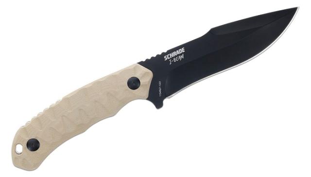 ●● シュレード  SCH1185977  Iビームドロップポイント シースナイフ AUS-8鋼 G-10 ハンドル Schrade Drop Point Knife_1