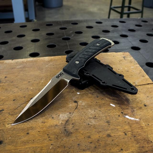 ○○ ソグ SOG USA製 ピラー ナイフ S35VN鋼/マイカルタハンドル 