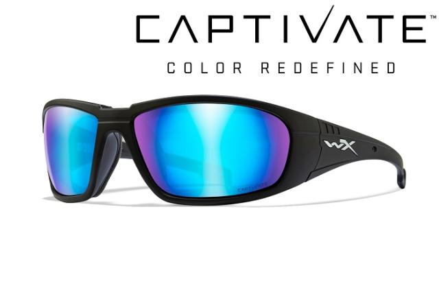 ●● ワイリーエックス/ボス BOSS キャプティベート 偏光 ブルーミラー/マットブラック フレーム サングラス CAPTIVATE Blue Mirror(Smoke Grey) [Matte Black]【Wiley X正規販売店】●●の通販は