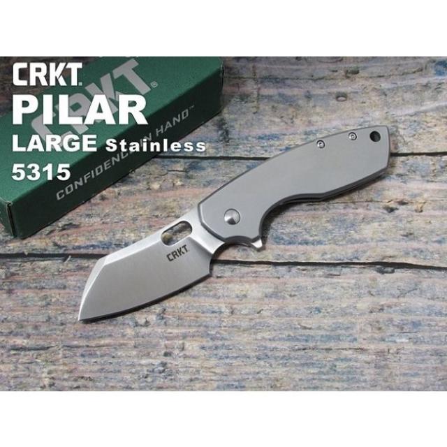 CRKT 5315 ピラー・ラージ ステンレス 折り畳みナイフ,コロンビアリバーナイフ&ツール PILAR LARGE WITH ...