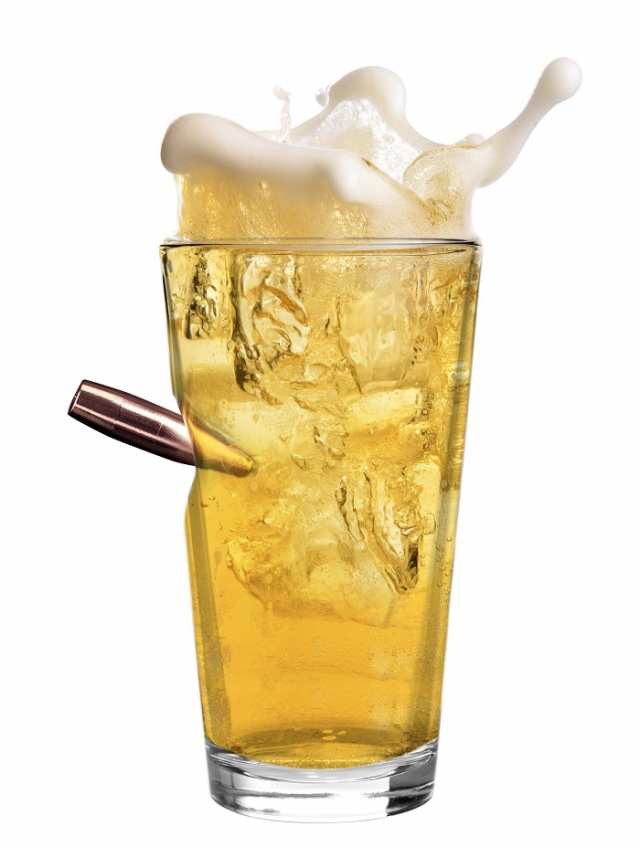 キャリバーグルメ ラストマンスタンディング 50口径 大口径 弾丸 貫通  ビール グラス 17オンス  (500ml) 【送料無料】の通販は