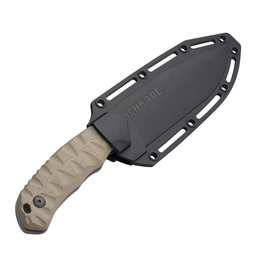 ●● シュレード  SCH1185977  Iビームドロップポイント シースナイフ AUS-8鋼 G-10 ハンドル Schrade Drop Point Knife_2