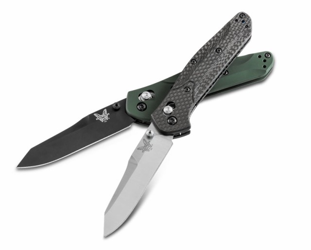 ベンチメイド 940-1 オズボーン シルバー直刃/カーボンハンドル 折り畳みナイフ BENCHMADE Osborne Carbon