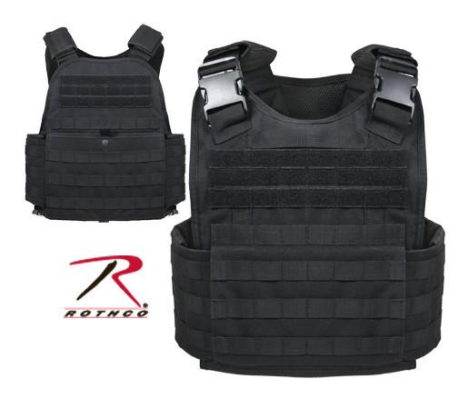 ●● ロスコ ブラック 8922 タクティカルギア MOLLE  モジュラー プレートキャリア ベスト  ROTHCO【日本正規品】